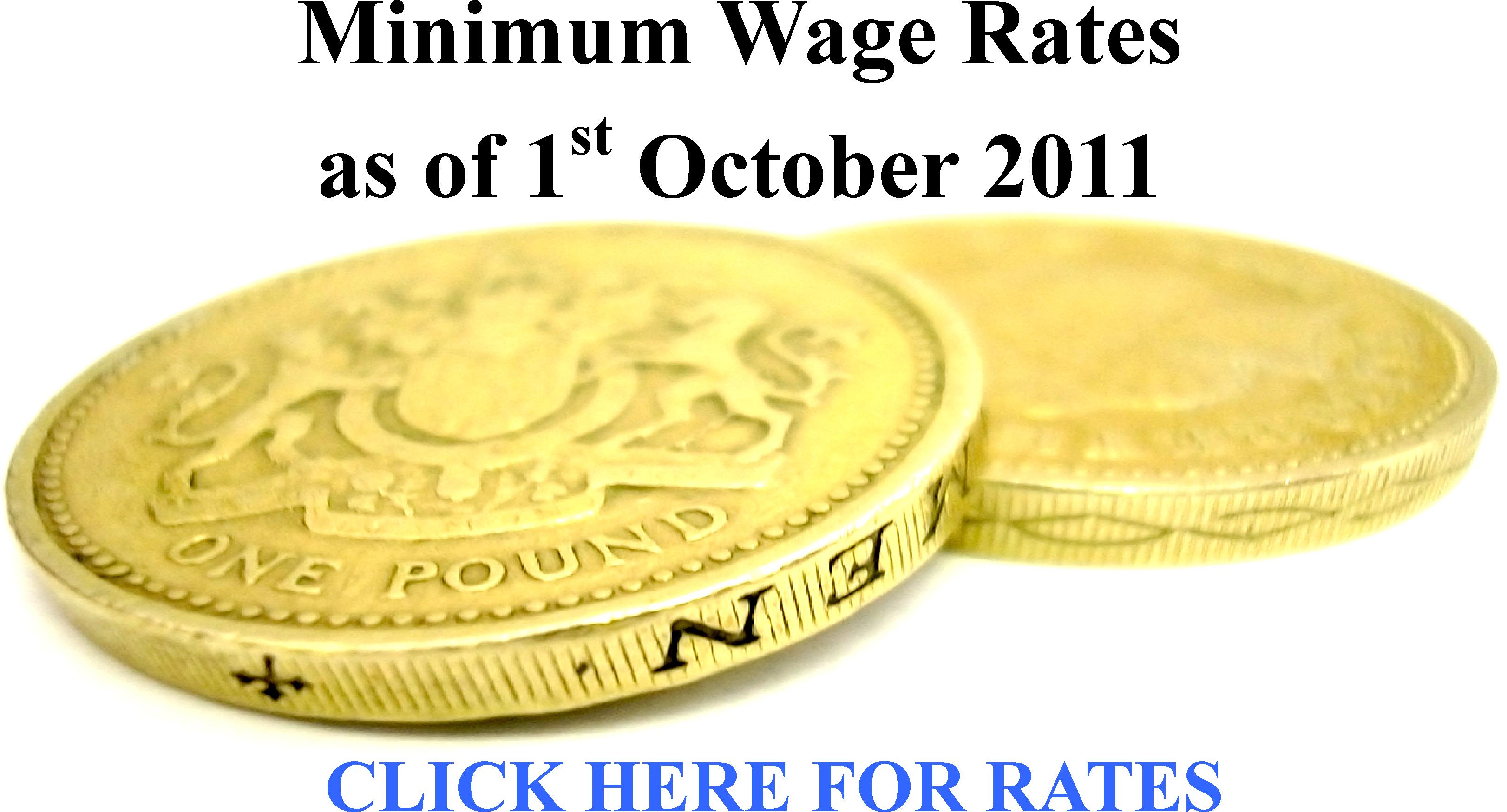 Minimum Wage 1st Oct 2011